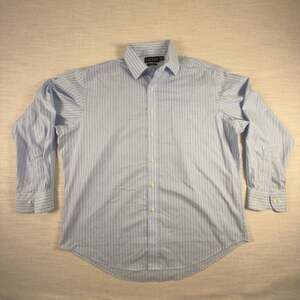 Lauren Ralph Lauren Non-Iron Striped Dress Shirt 17 34/35. AS IS;